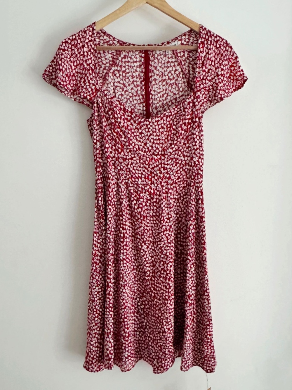 Reformation Novia Dress Red Floral Size 2